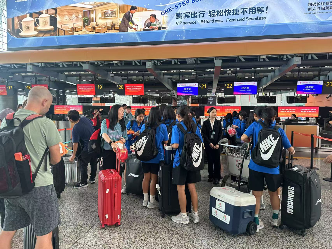 東航廣東全力保障十五運U16女足隊伍順利返程