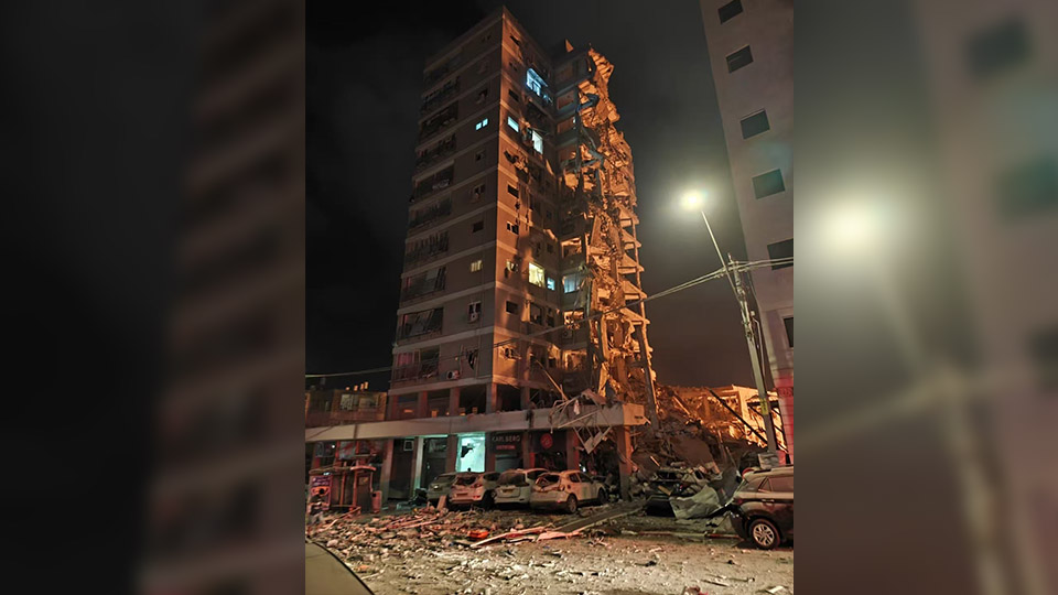 伊朗多枚導(dǎo)彈襲擊以色列特拉維夫 多人受傷