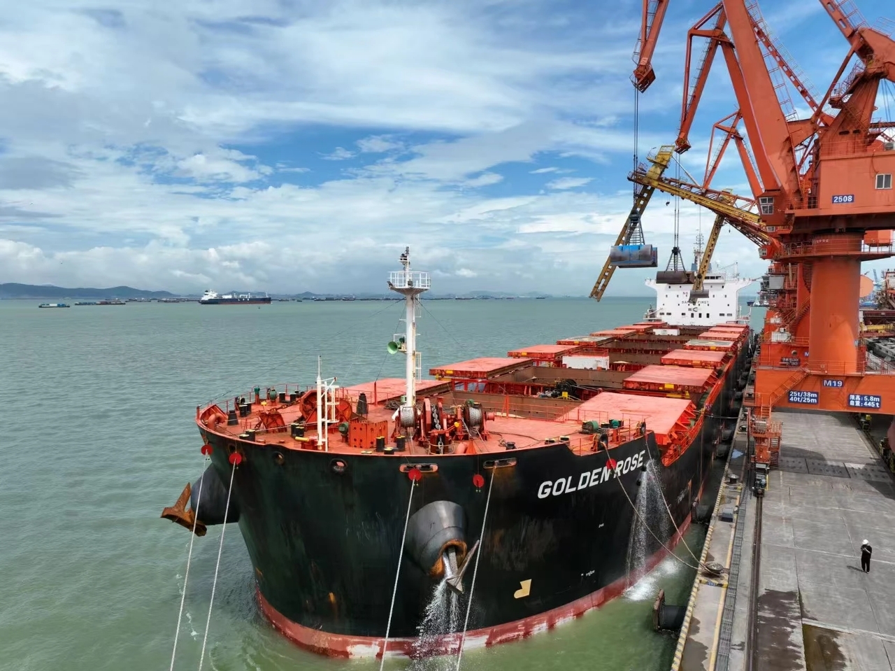 6.8萬噸巴西大豆抵達(dá)廣州港