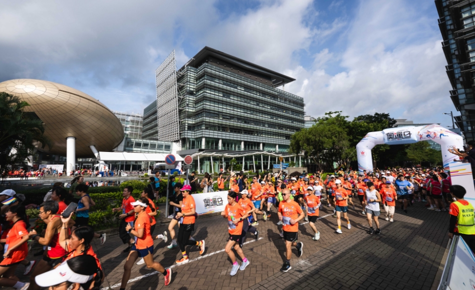 「火炬接力跑」在科學(xué)園舉行 香港運(yùn)動員一起跑預(yù)熱全運(yùn)會
