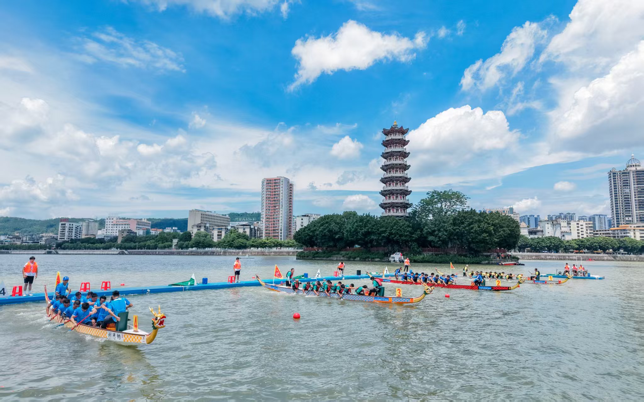 32支蛟龍戰(zhàn)隊逐浪「廣府原鄉(xiāng)」韶關北江 照見廣府精神