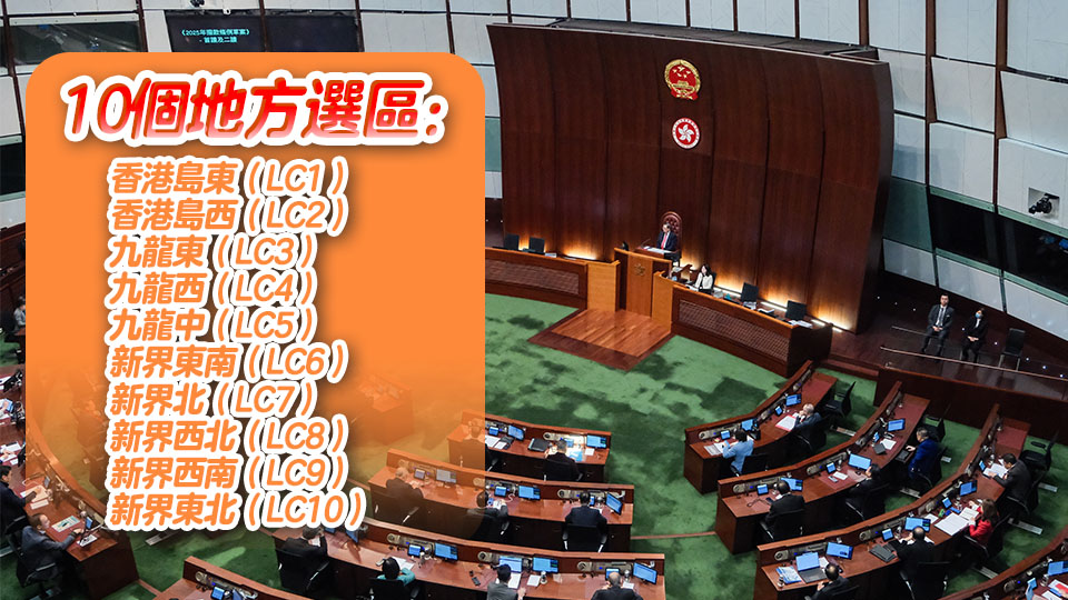 立法會換屆選舉地方選區(qū)分界：河套區(qū)劃入新界北 其餘9地方選區(qū)維持現(xiàn)狀