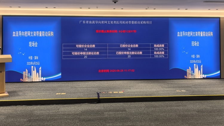  深圳創(chuàng)新開展血流導(dǎo)向密網(wǎng)支架省級集採 擬中選產(chǎn)品質(zhì)優(yōu)價(jià)宜 平均降幅42.82%