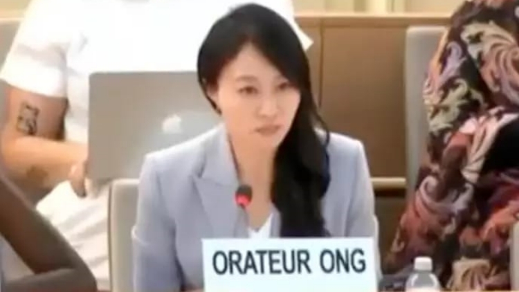陳穎欣赴聯(lián)合國(guó)人權(quán)理事會(huì)發(fā)言 斥美助長(zhǎng)種族滅絕巴人