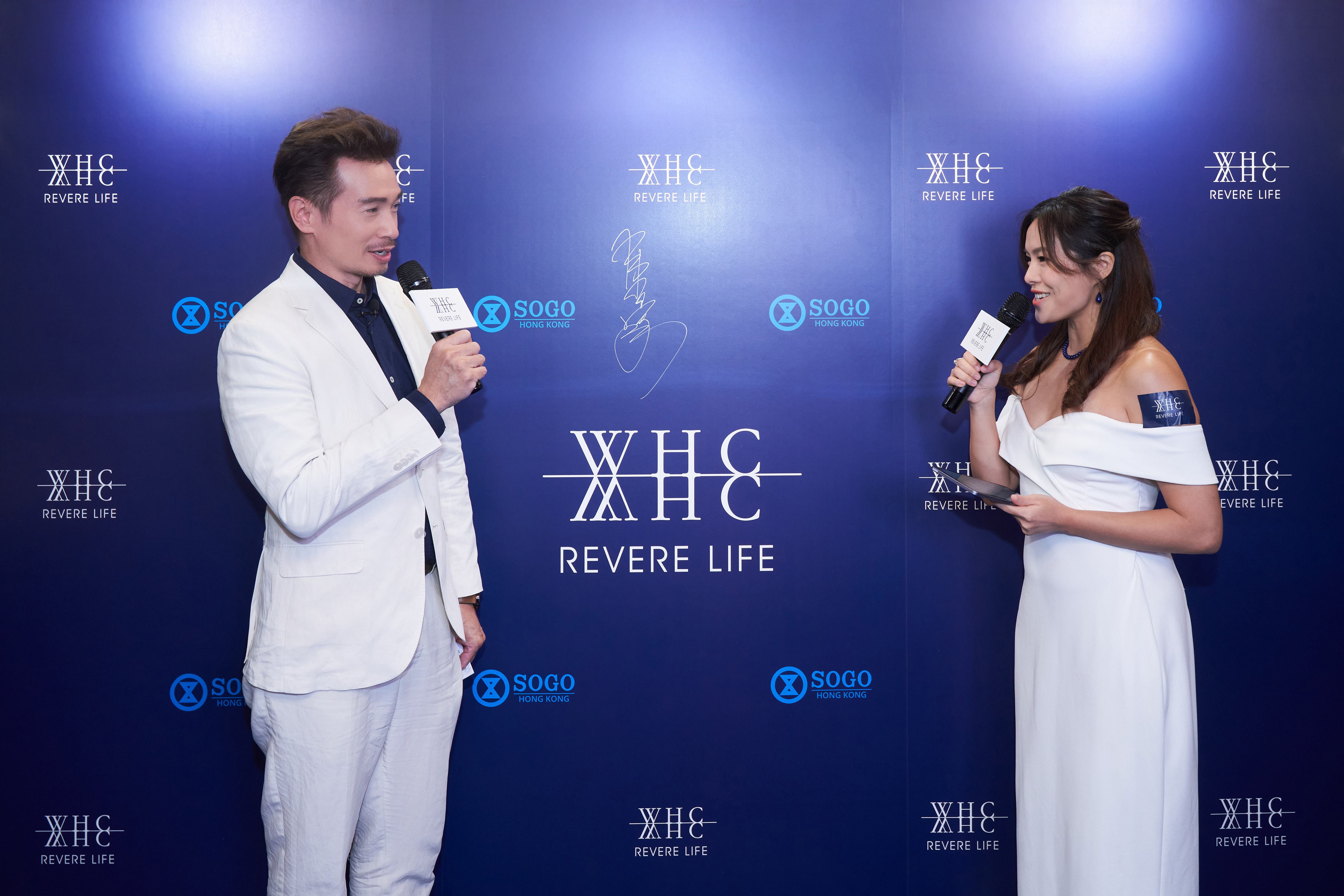 陳豪現(xiàn)身SOGO跨界做WHC魚油店長