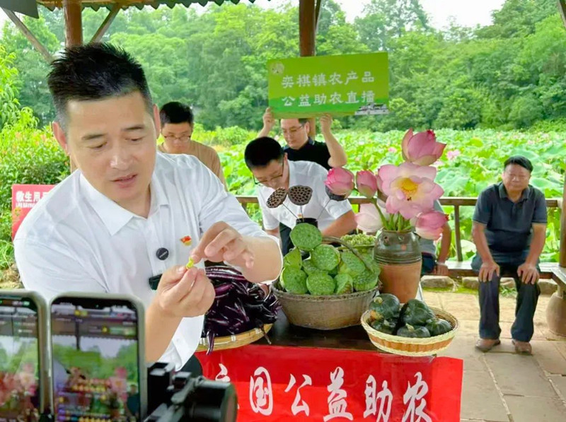 「三線敘事」+ 「四方對話」荷塘變身直播間 皖屯溪奕棋鎮(zhèn)創(chuàng)新「黨建+村播」共富模式