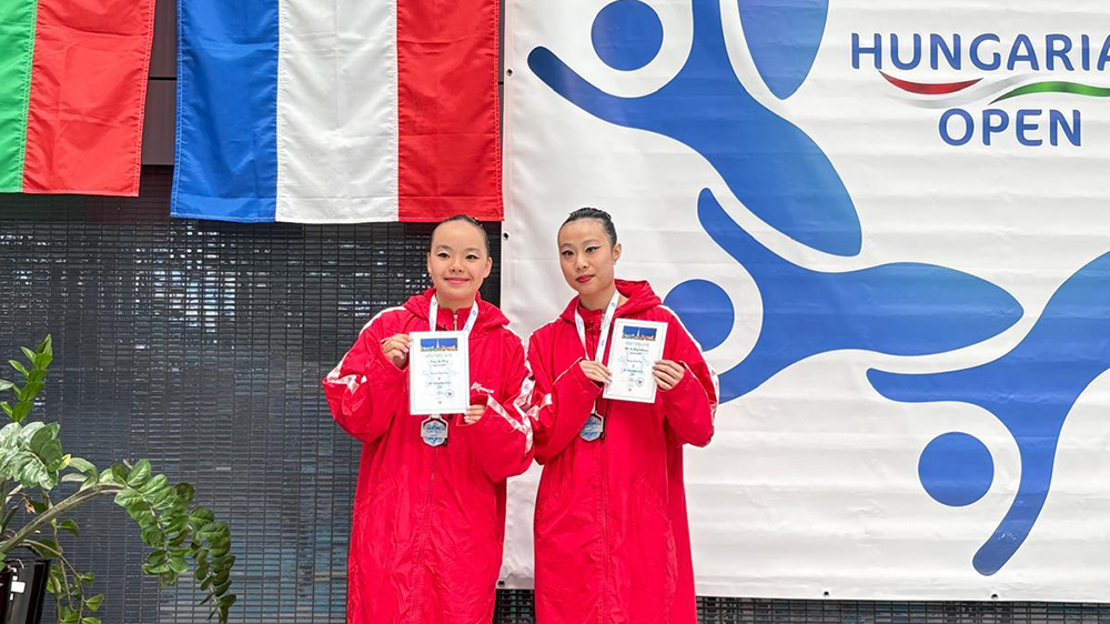 匈牙利國(guó)際公開(kāi)韻律泳比賽 港隊(duì)奪雙人自由自選銀牌