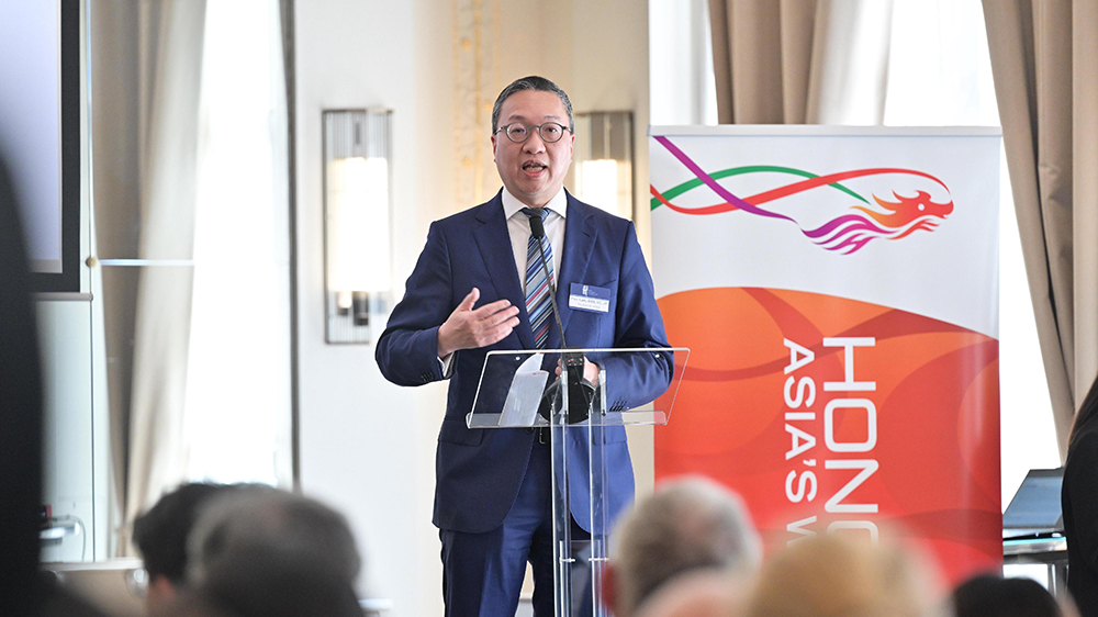 林定國巴黎出席律政司研討會 推介香港法律服務(wù)