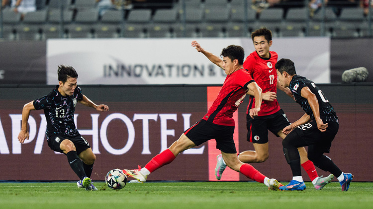 東亞盃次戰(zhàn)防線有改善 港足0:2不敵韓國(guó)