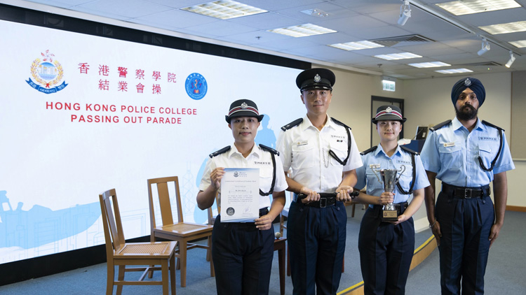 香港警察學(xué)院結(jié)業(yè)會操 錫克教警員決心服務(wù)社會