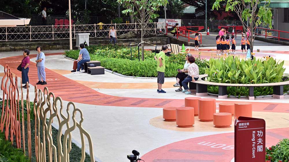 有片｜觀塘公屋改造實(shí)踐「幸福設(shè)計」 換新裝增設(shè)百米緩跑徑
