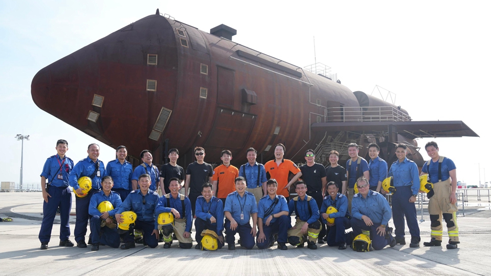 韓國消防廳訪港 參與飛機(jī)滅火訓(xùn)練