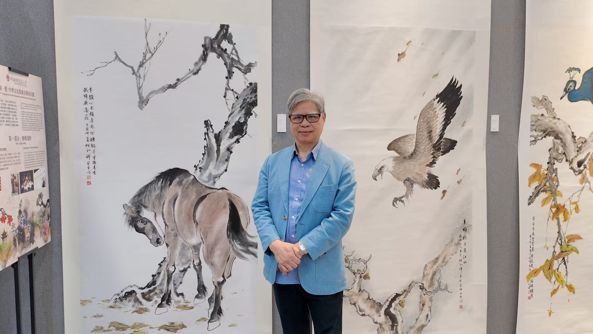 有片｜【藝術(shù)】師生共繪嶺南春色 何永祥攜20學(xué)子西九辦畫展