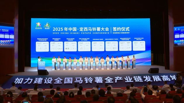 聚鏈集群賦能薯業(yè) 2025年中國·定西馬鈴薯大會開幕