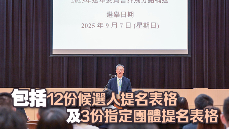 選委會補(bǔ)選提名期今展開 首日接獲15份提名表
