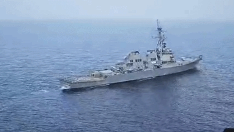 伊朗向美國一驅(qū)逐艦發(fā)出驅(qū)逐警告