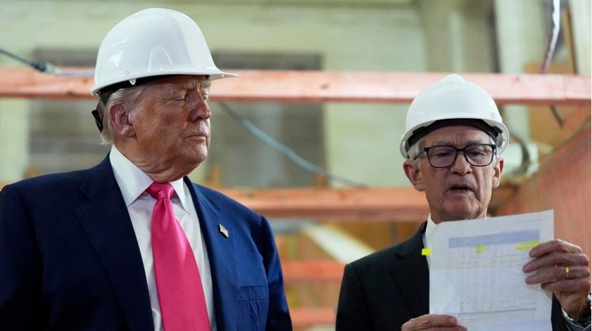 特朗普視察聯(lián)儲(chǔ)局總部 當(dāng)面爭(zhēng)論翻新成本 稱沒必要解僱鮑威爾