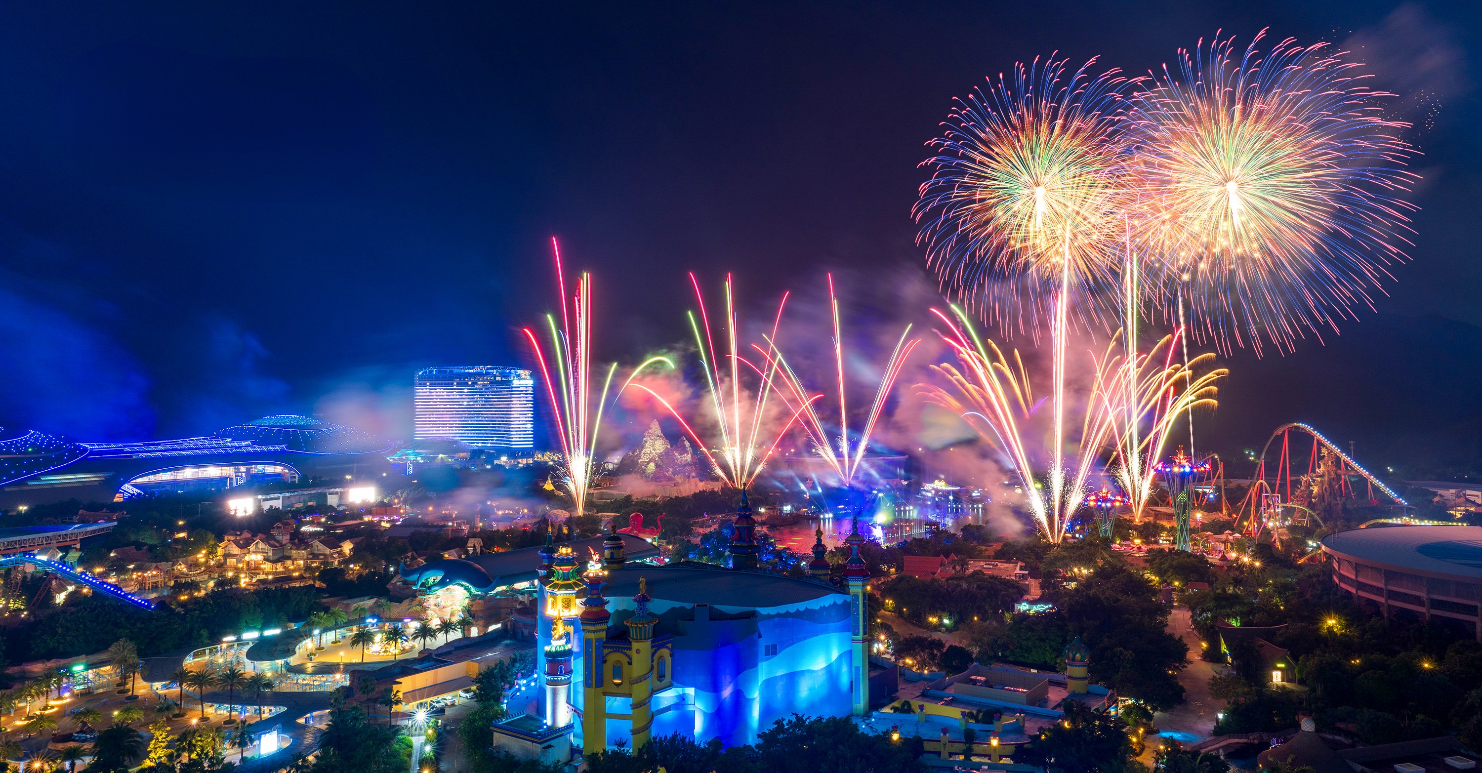 中國瑞士兩國煙花主題秀點亮橫琴長隆