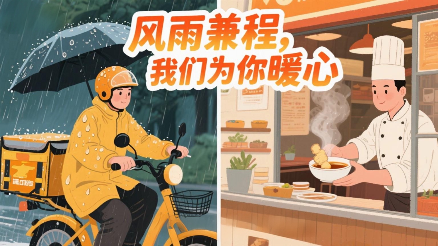 「跑腿小哥我來疼！」 深圳平湖「暖新餐廳」呵護新業(yè)態(tài)群體