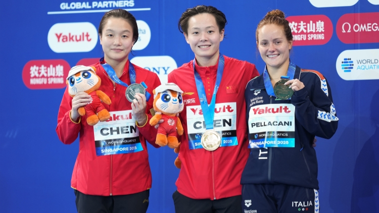 游泳世錦賽：陳藝文、陳佳包攬?zhí)?米板冠亞軍