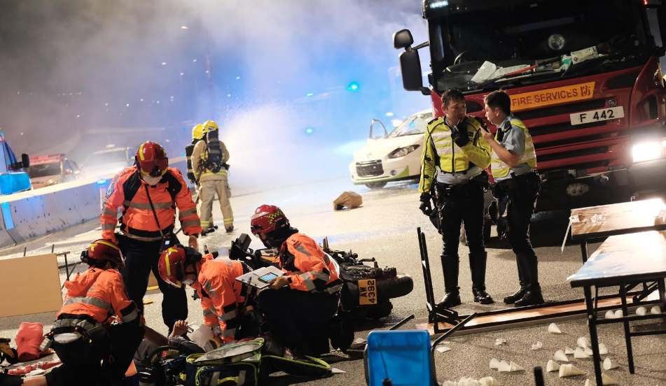 警方跨部門重大事故反恐演習(xí) 為全國運動會作準(zhǔn)備