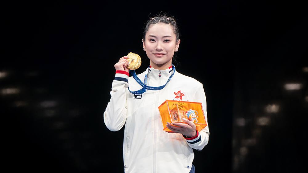 女子長拳劍術(shù)槍術(shù)全能直領(lǐng)到底 沈曉榆勇奪港隊世運會第3金