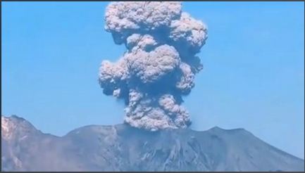 日本新燃岳火山噴發(fā) 已發(fā)布三級警戒 