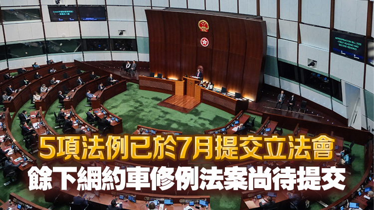政府提交下半年度立法議程 包括簡樸房、籃球博彩稅及規(guī)管網(wǎng)約車等法例