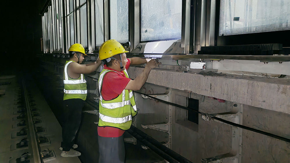 穗地鐵在建地鐵線路更新進(jìn)度條  二十二號(hào)線後通段完成開(kāi)關(guān)門(mén)測(cè)試