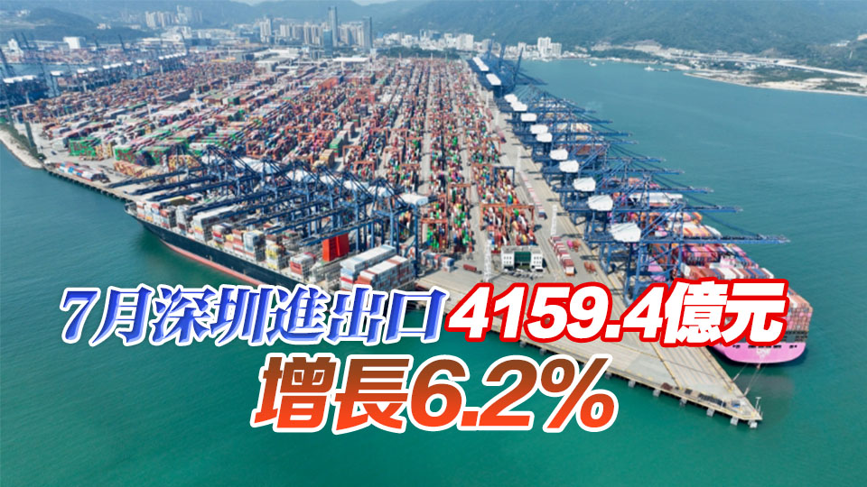 2.58萬億元！今年前7個月深圳外貿(mào)居內(nèi)地城市首位