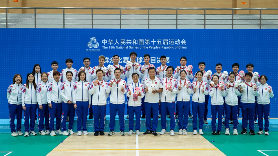 首戰(zhàn)全運(yùn)會(huì)圓滿收官 港足毽隊(duì)勇奪3銀1銅