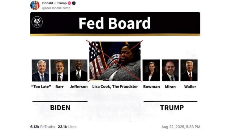 綜述丨特朗普解僱美聯(lián)儲(chǔ)理事庫(kù)克 被指「非法」