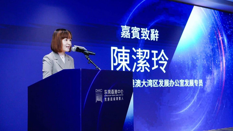 灣區(qū)專員陳潔玲出席莞港交流會(huì) 鼓勵(lì)莞企善用香港優(yōu)勢(shì)拓展全球市場(chǎng)