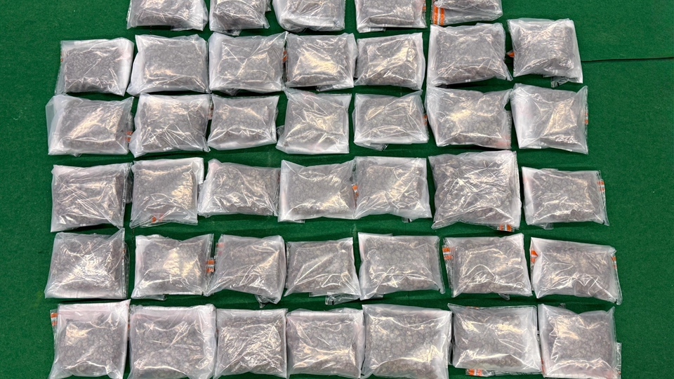 海關(guān)機(jī)場檢逾30公斤大麻花 市值700萬元 拘捕2名男子