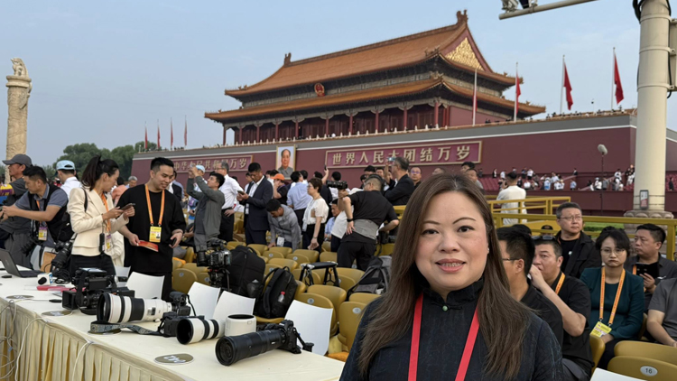 羅淑佩：榮幸能見證國家以最莊嚴的方式紀念抗戰(zhàn)勝利