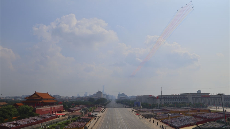 參加五次閱兵式 感受偉大祖國磅礴力量
