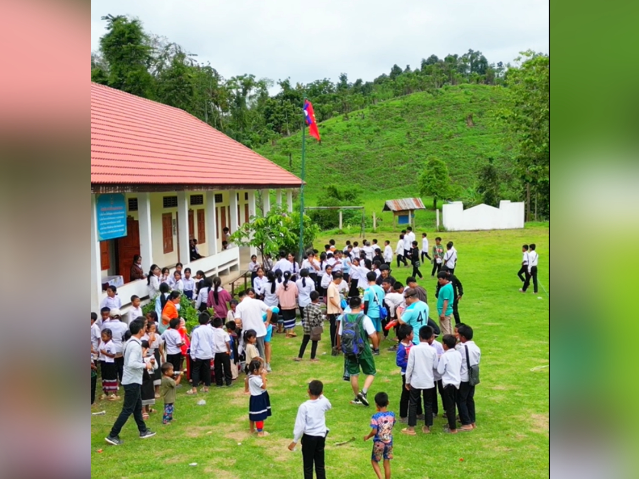 綠茵球場(chǎng)點(diǎn)亮足球夢(mèng)想 占芭花項(xiàng)目綻放友誼力量