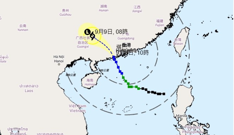天文臺：8日下午1時10分改發(fā)三號強風信號