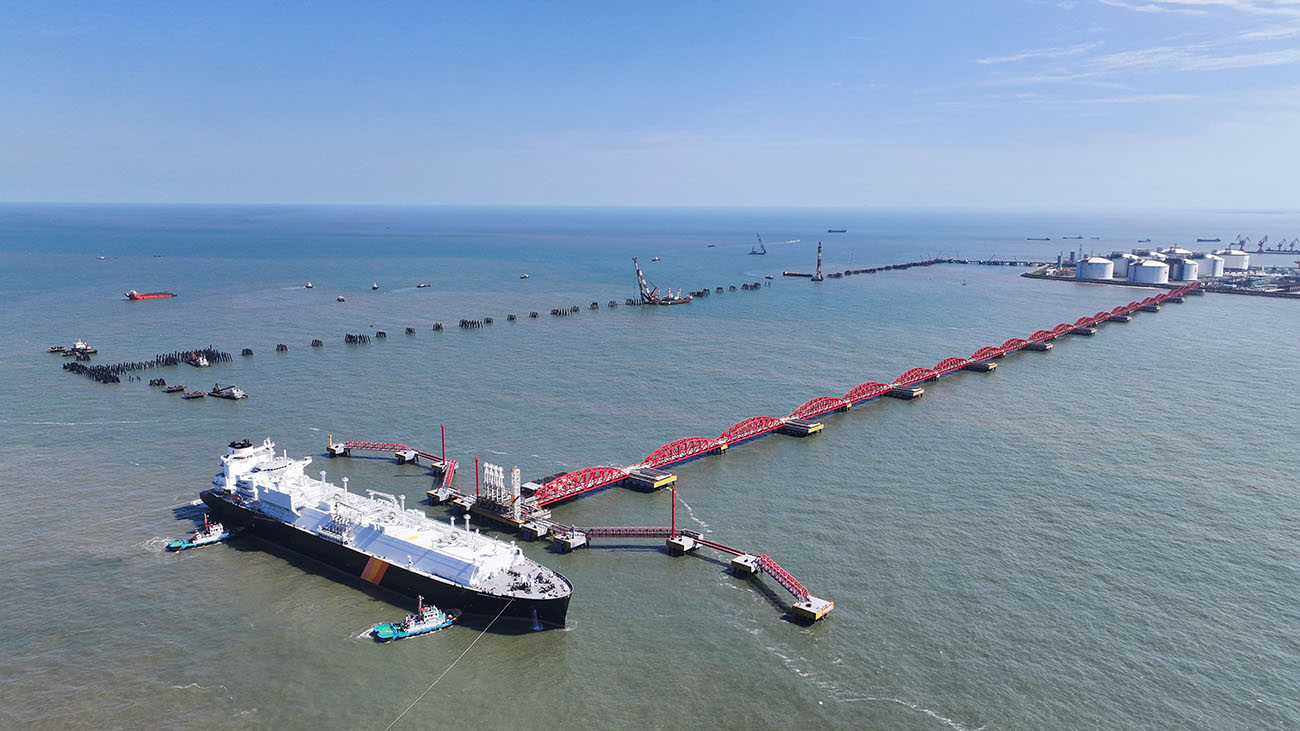 拓展國(guó)際能源合作版圖如東LNG接收站迎加拿大LNG船