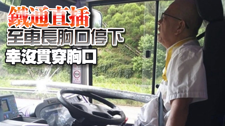 有片丨青朗公路2米長鐵通插進城巴 車長大難不死冷靜停車