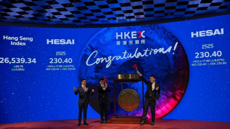 禾賽首掛升9.96% 一手賺424元