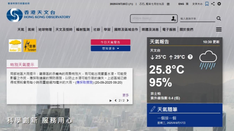 天文臺取消所有熱帶氣旋警告信號
