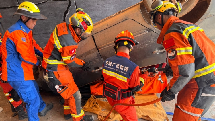 消防處廣西應(yīng)急救援演練 增進(jìn)救援技術(shù)協(xié)作能力