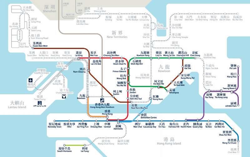 8號烈風(fēng)或暴風(fēng)信號下 港鐵列車最新安排
