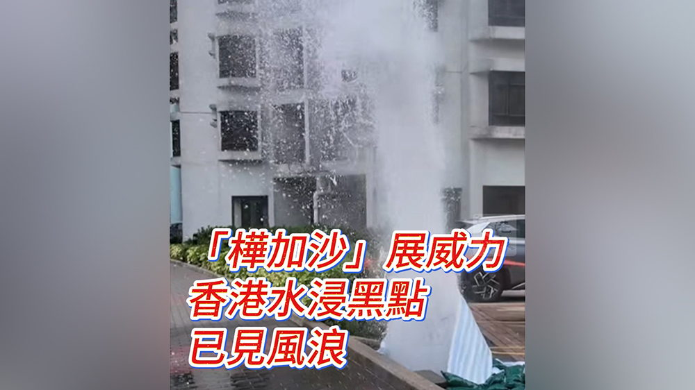 有片｜「樺加沙」展威力 水浸黑點(diǎn)已見風(fēng)浪