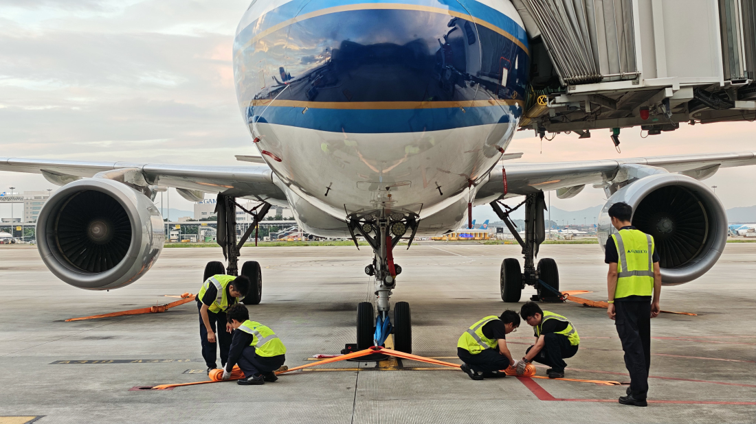 有片︱南航全力應(yīng)對颱風(fēng)「樺加沙」