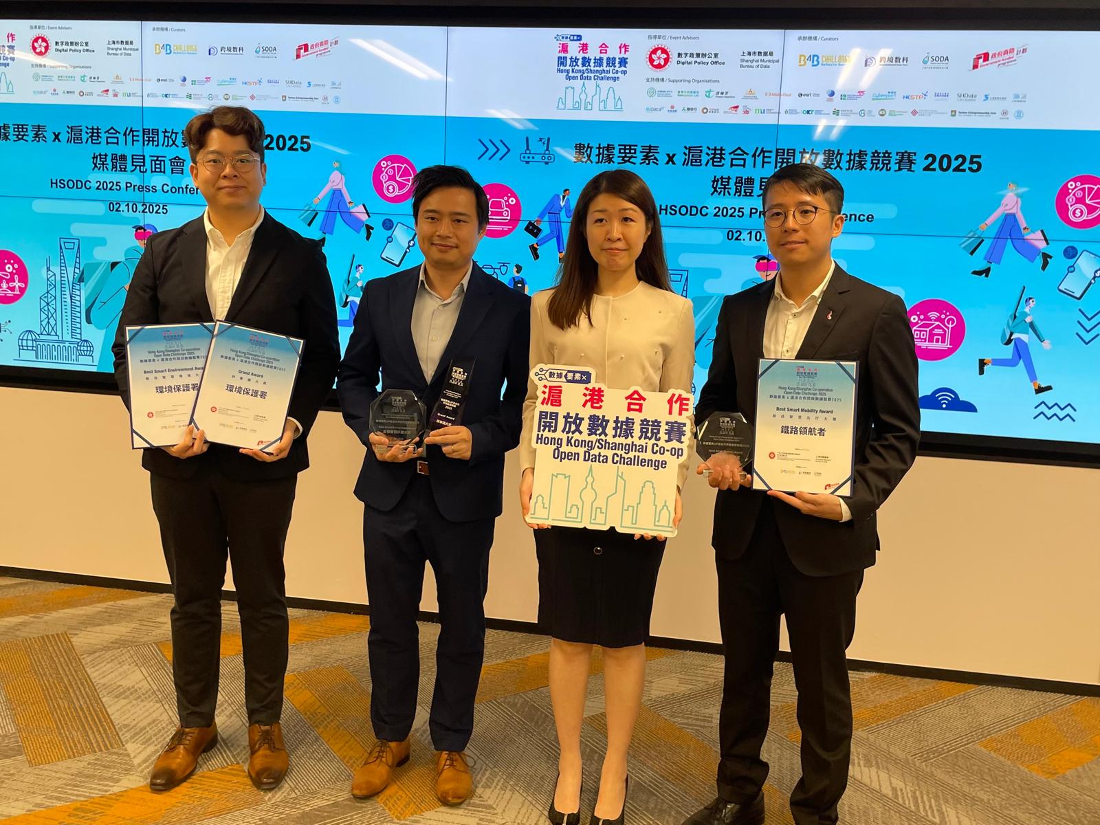 港兩支團(tuán)隊(duì)奪滬港數(shù)據(jù)競賽大獎(jiǎng)