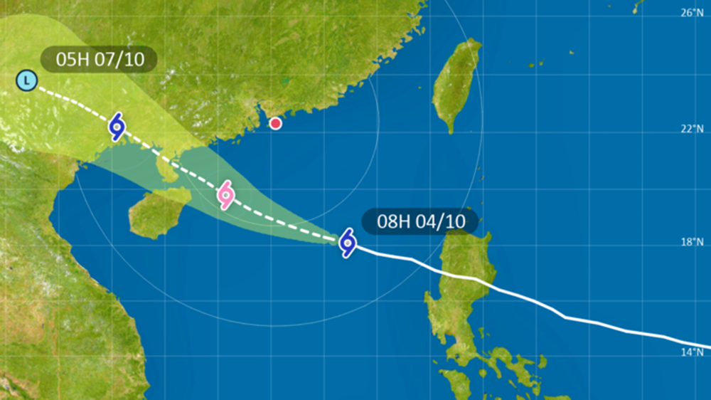 麥德姆｜天文臺(tái)：正午12時(shí)至下午2時(shí)改發(fā)三號(hào)強(qiáng)風(fēng)信號(hào)