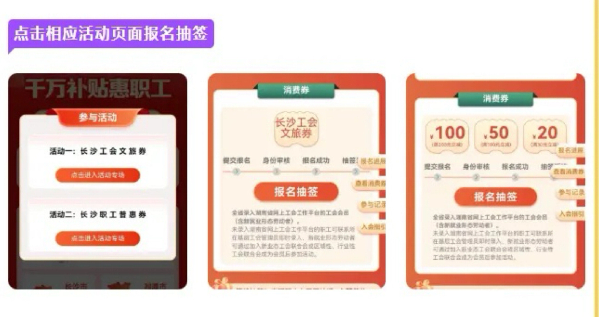 長沙市總工會發(fā)放500萬元福利券