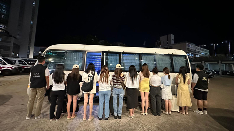 元朗掃黃拘24名內(nèi)地女